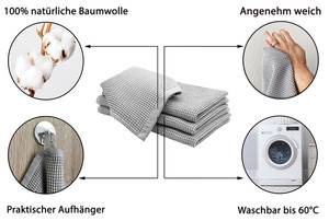 Geschirrtücher 00000392 4er-Set Taupe