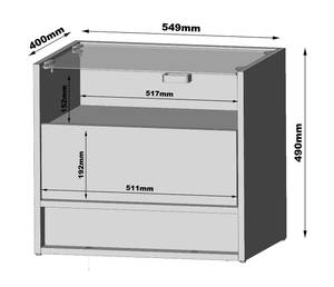 Table de chevet VISION05 Blanc