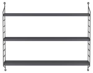 Lot de 3 étagères murales Strängnäs Gris foncé - Nombre de pièces dans le lot : 3