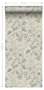 papier peint fleurs vintage 7371 Multicolore