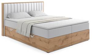 Boxspringbett LOLLY3 Hochglanz Weiß - Breite: 129 cm - H3