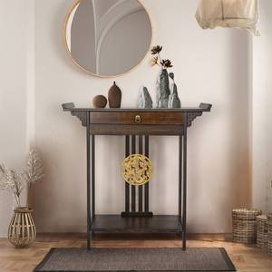 Table Console Dominus Marron - Bambou - 32 x 82 x 82 cm