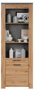 Vitrinenschrank Follow Beige - Holzwerkstoff - 40 x 199 x 73 cm