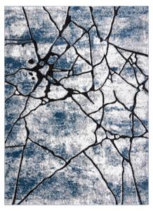 Tapis Moderne Cozy 8873 Cracks Béto Bleu - Matière plastique - Textile - 120 x 1 x 170 cm