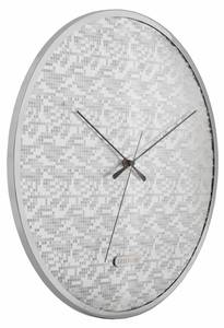 Horloge murale Disco D40cm Argenté