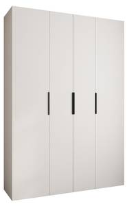 Armoire à portes battantes Como 4 Noir - Blanc - 170 x 50 cm