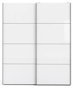 Kleiderschrank Veto B Weiß - Holz teilmassiv - 182 x 220 x 62 cm