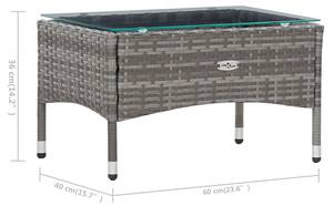 Garten-Lounge-Set (4-teilig) 3002315 Grau