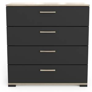 Commode Izzy Noir - Bois manufacturé - 42 x 83 x 80 cm