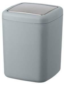Mülleimer für das Badezimmer BARCELONA Grau - Kunststoff - 15 x 20 x 15 cm