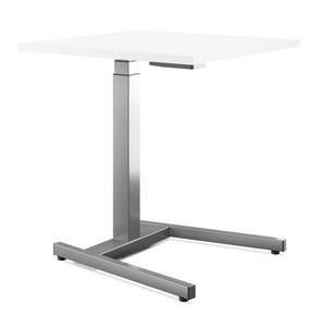 Schaff Master höhenv. Schreibtisch weiss Silber - Metall - 100 x 68 x 65 cm