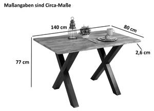 Esstisch TIGER X 140 x 80 cm