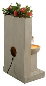 Fontaine de jardin RJ-23064N-EU Beige - Polyrotin - 32 x 74 x 44 cm