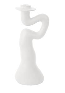 Bougeoir Organic Swirl Blanc