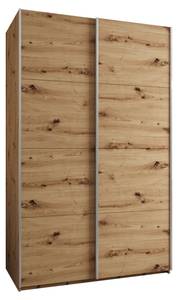 Armoire Lux 1 Imitation chêne - Argenté - Largeur : 150 cm