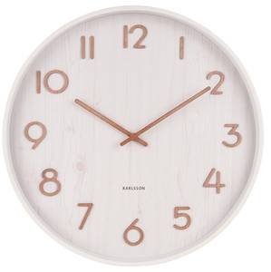 Horloge Pure Blanc - Bois manufacturé - 60 x 60 x 6 cm