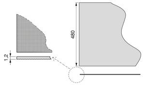 Antirutschmatte für schublade 8911321 Hellgrau - 22 x 22 x 52 cm