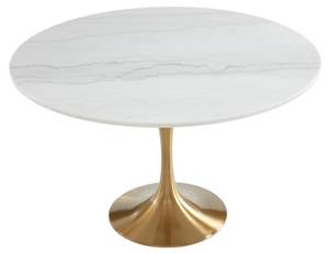 Table NORAH Doré - Pierre - 120 x 73 x 120 cm