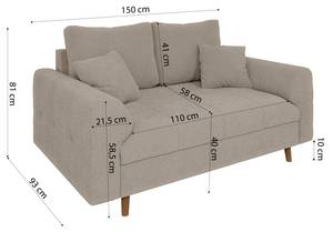 Sofa Oskar 2-Sitzer Beige