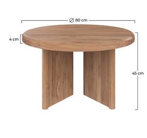 Table basse Bana Marron - Bois massif - 80 x 45 x 80 cm