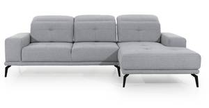 Ecksofa TORREN Silber - Ecke davorstehend rechts