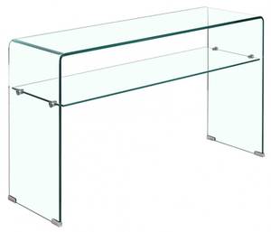Console en verre avec étagère - ICE Verre - 100 x 76 x 40 cm