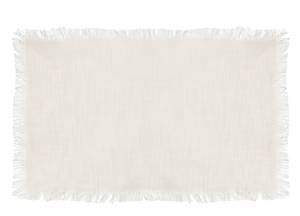 Tischset Xavie (4er-Set) Weiß - Textil - 33 x 1 x 48 cm