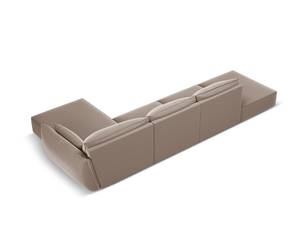 Ecksofa KAELLE 5 Sitzplätze Sandbraun