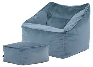 Sitzsack Natalia mit Hocker Himmelblau