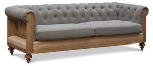 3-Sitzer Sofa Montaigu Grau - Textil - 82 x 72 x 218 cm