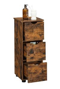 Badezimmerschrank Kommode Braun - Holzwerkstoff - 30 x 80 x 30 cm