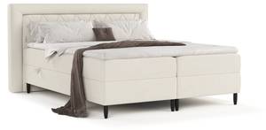 Boxspringbett Avani mit Latex-Topper Beige - Breite: 140 cm