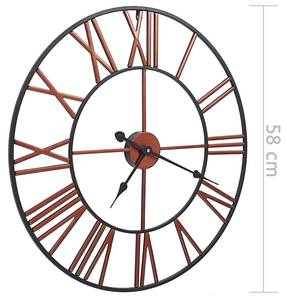 Wanduhr Rot - 58 x 58 cm