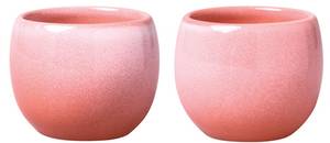 Eierbecher Perlemor Home Coral 2er Set Pink - Rot - Porzellan - 6 x 5 x 6 cm