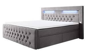 Boxspringbett Sunshine Grau - H4