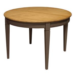 Table Embellie D120  2 allonges Marron