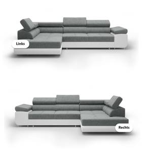 Ecksofa Eckcouch Almada L Form Couch Weiß - Ecke davorstehend rechts