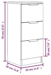 Sideboard 3015373 Schwarz