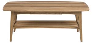 Table basse Emily Marron - En partie en bois massif - 130 x 51 x 70 cm