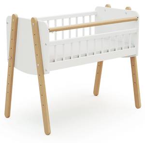 Co-Sleeping-Wiege PIRATE Weiß - Massivholz - 50 x 74 x 87 cm