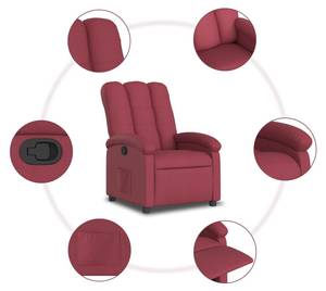 Fauteuil inclinable 3032264-2 Brun rouge