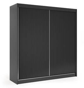 Kleiderschrank RYFLOX Schwarz - Breite: 200 cm