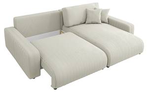 Hildegarde Ecksofa mit Bettfunktion Beige - Ecke davorstehend rechts