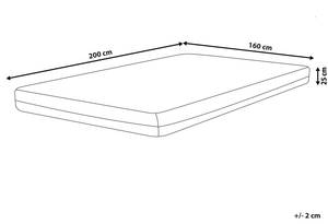 Matratze SPONGY Breite: 160 cm - H3