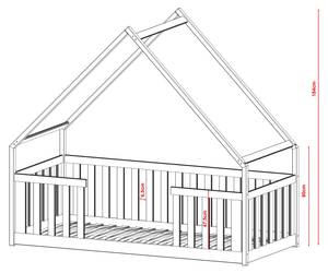 Lit cabane BEE HB001 Graphite