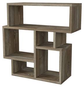 Beistelltisch Lanza Patik Walnuss Braun - Holzwerkstoff - 55 x 60 x 22 cm