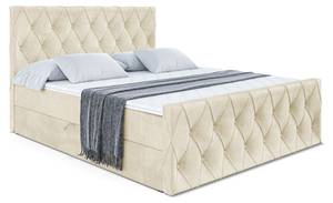 Boxspringbett - AMAY Beige - Breite: 180 cm - H3