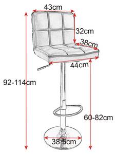 Barhocker Lorenzo (2er Set) Grau