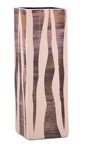 Vase en verre peint à la main Rose foncé - Verre - 10 x 30 x 10 cm