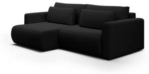 Ecksofa Achim Mini Schwarz